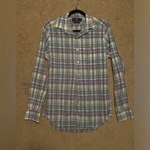 Vineyard Vines Blue and Pink button down